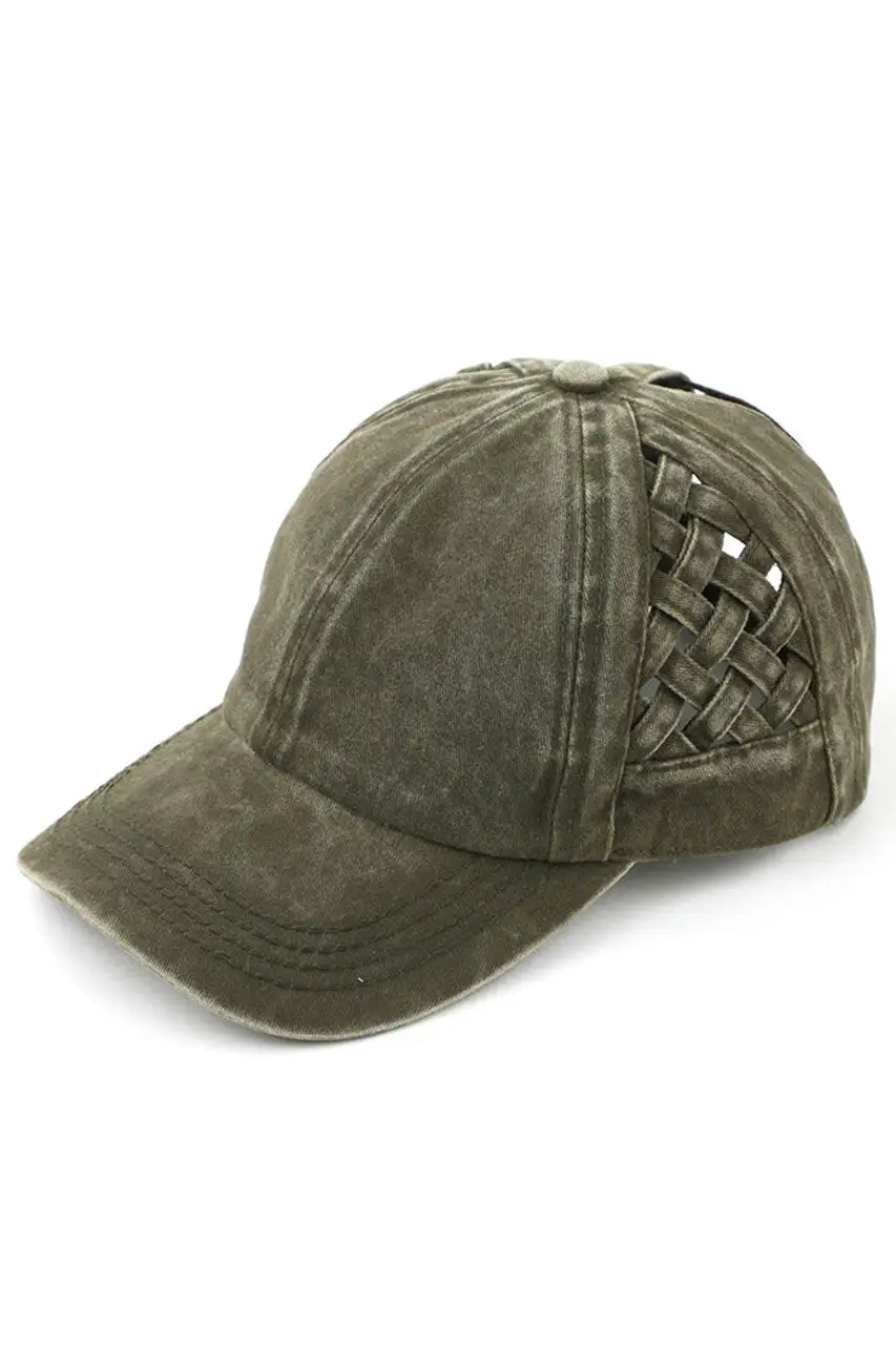 Weavon Basket Criss-cross Ponycap
