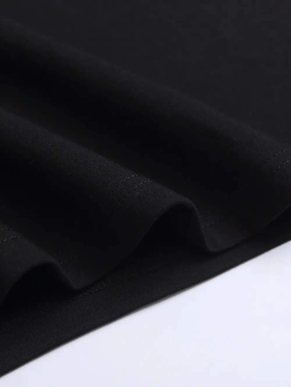Relaxed Contrast Detail Short Sleeve Crew Neck Tee