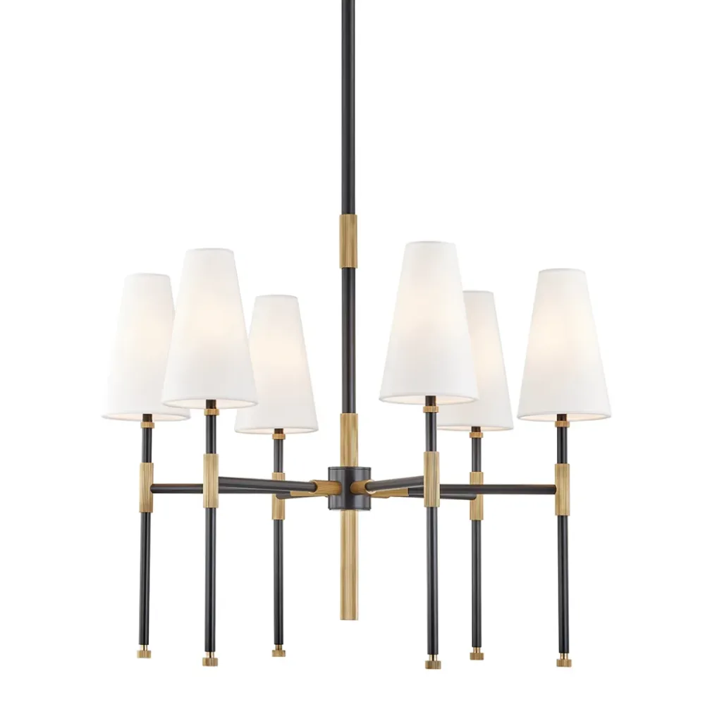 Multi Shade Suspended Chandelier