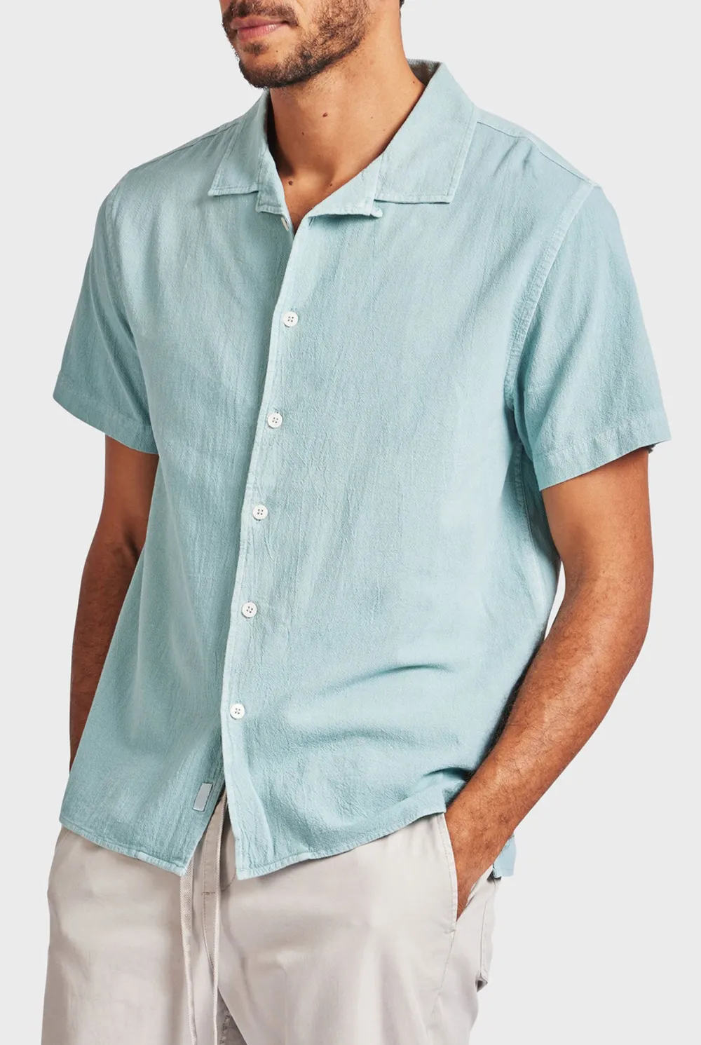 Oversized Linen Short Sleeve Button Down Shirt