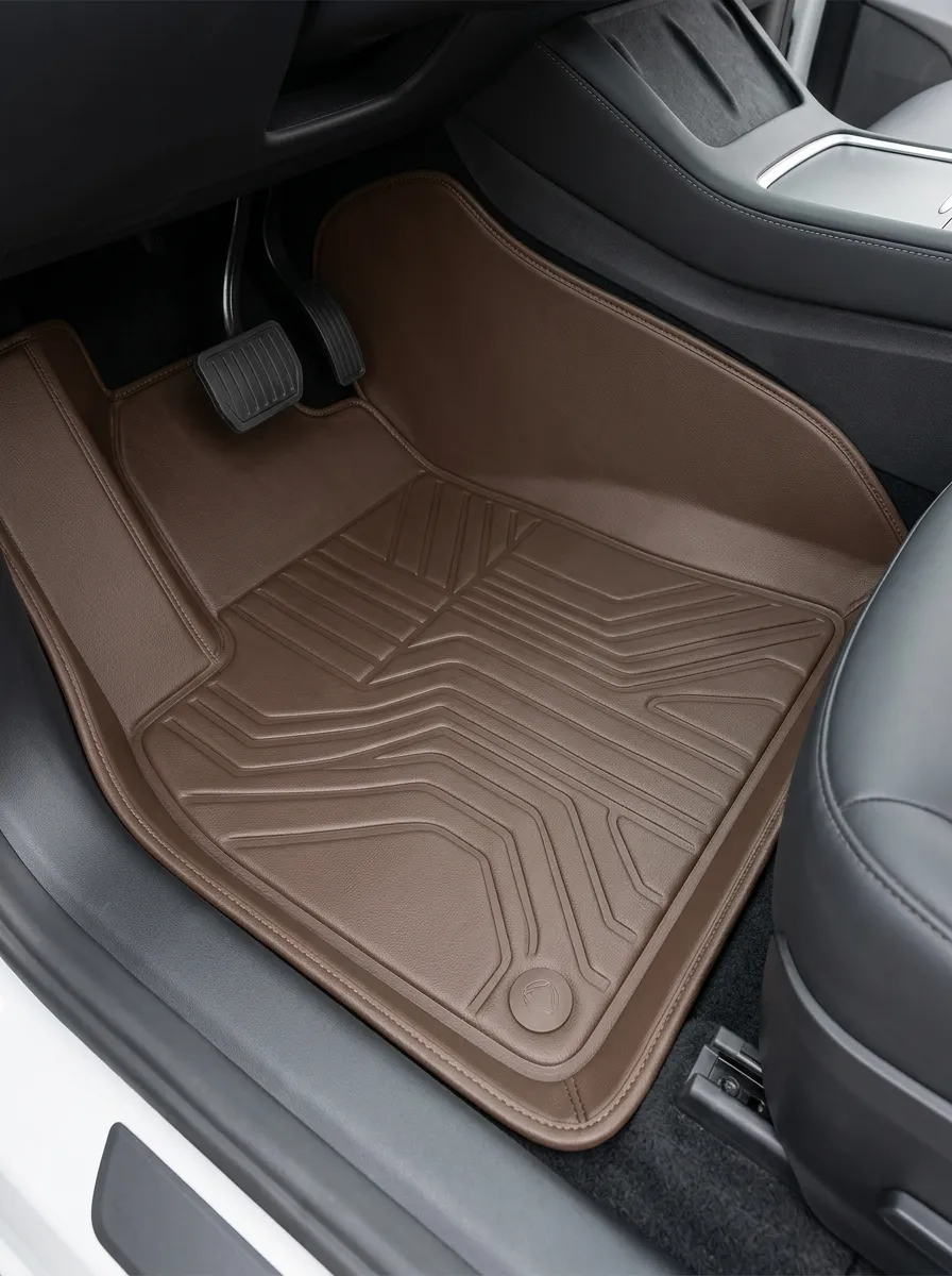 Leather-Texture Car Floor Mat
