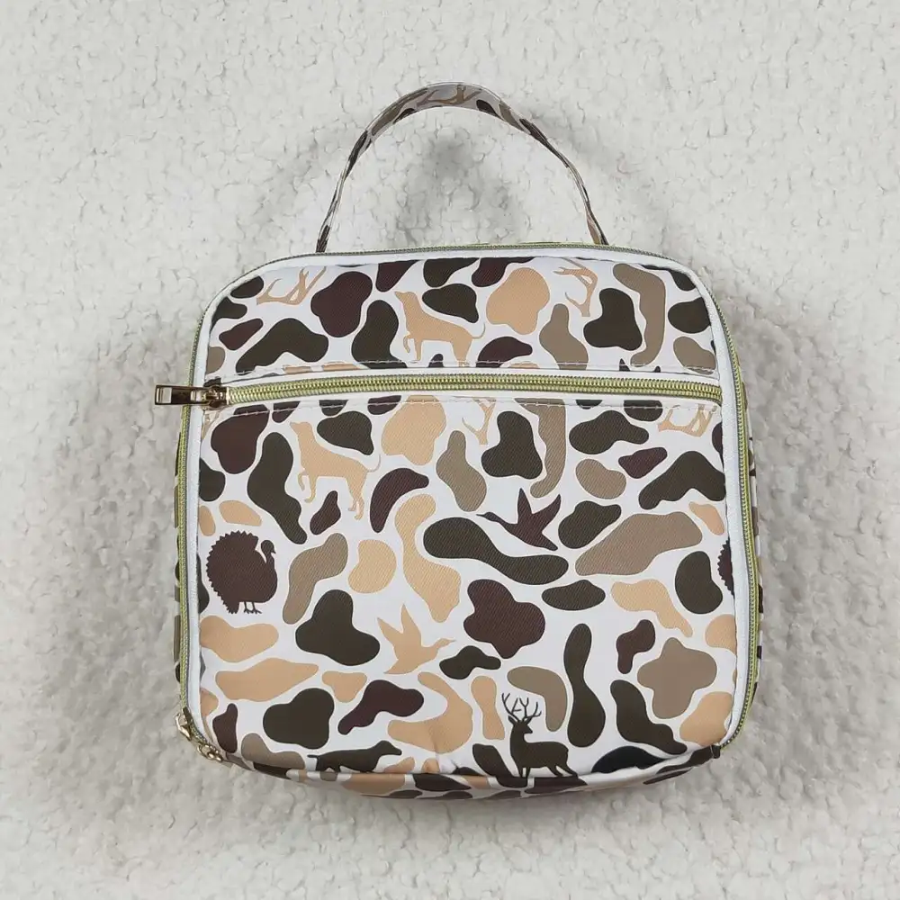 Camo Print Deer Lunch Bag