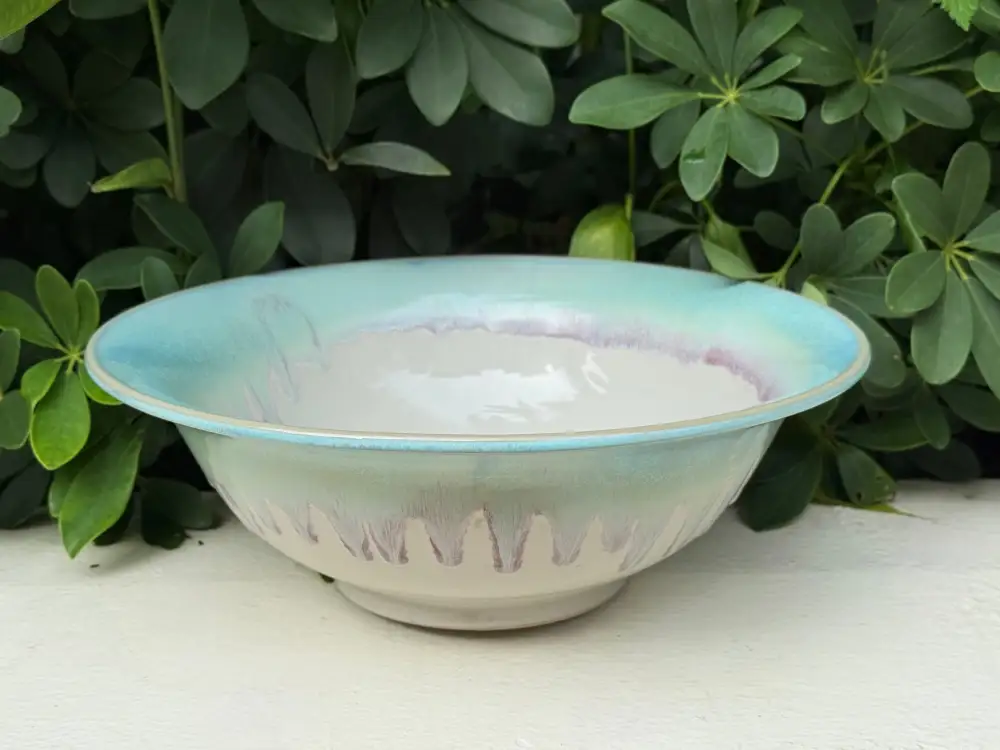 Wide Deep Curved Serving Bowl