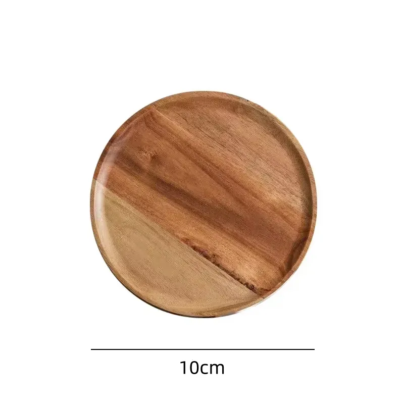 Food-Safe Multi-Purpose Wooden Round Tray