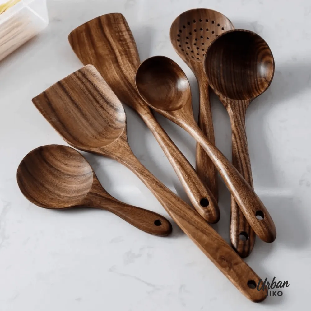Teak Serving Utensil Set