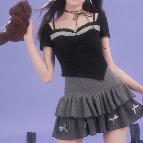 High Waist Knit Skirt