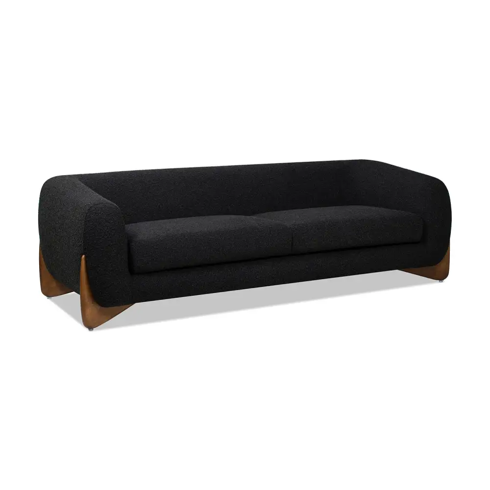 Sculptural Boucle Sofa