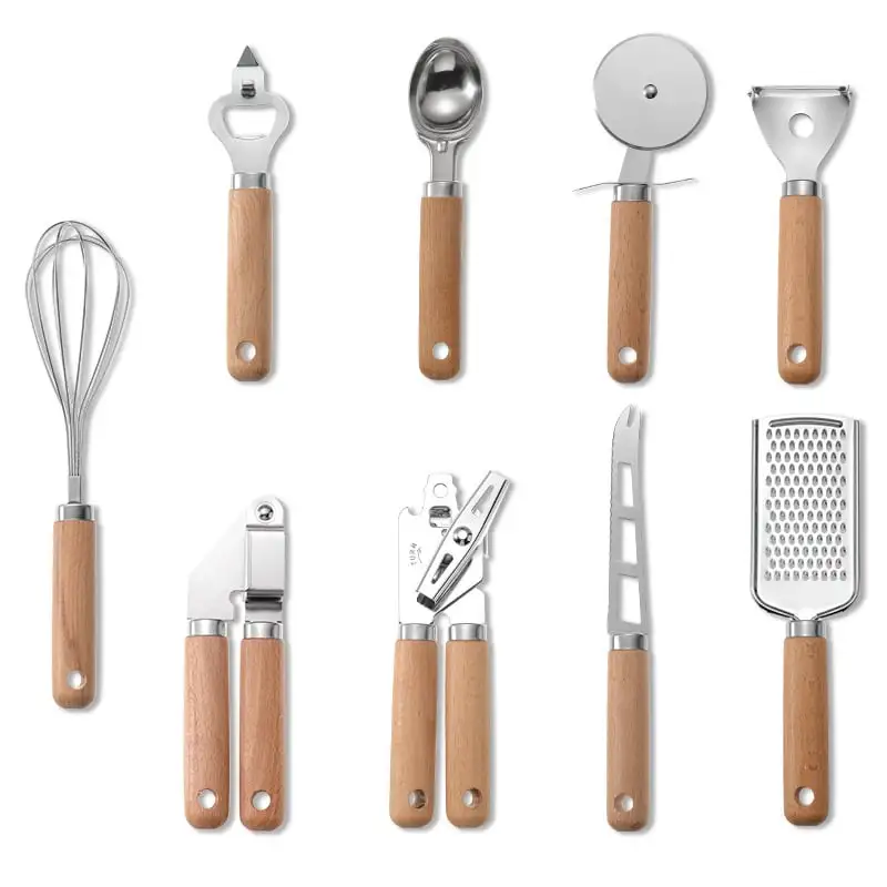 Wood Handle Kitchen Utensil Set