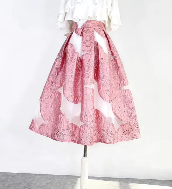 Lightweight Seaside Everyday Casual Embroidered Skirt