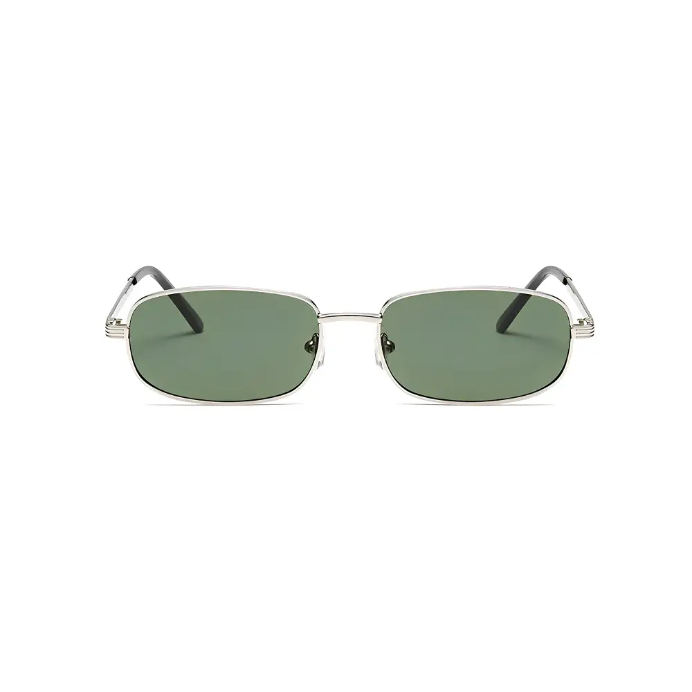 Refined Rectangular UV Protective Alloy Minimalist Fashion Sunglasses