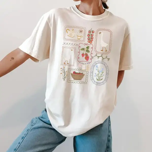 Rustic Goose Graphic Top