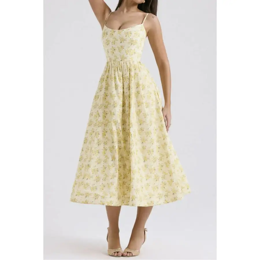 Spaghetti Strap Midi Dress