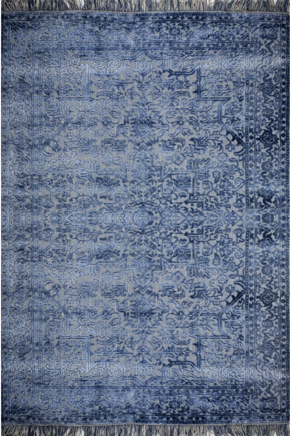 Crafted Persian Inspired Traditional Wool Viscose Area Rug