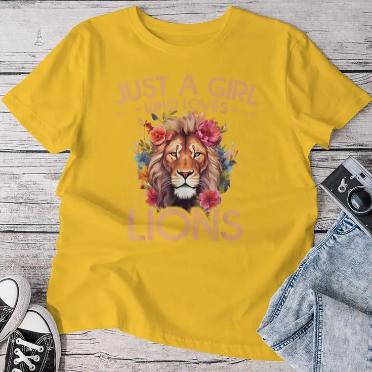 Floral Lion Women T-shirt