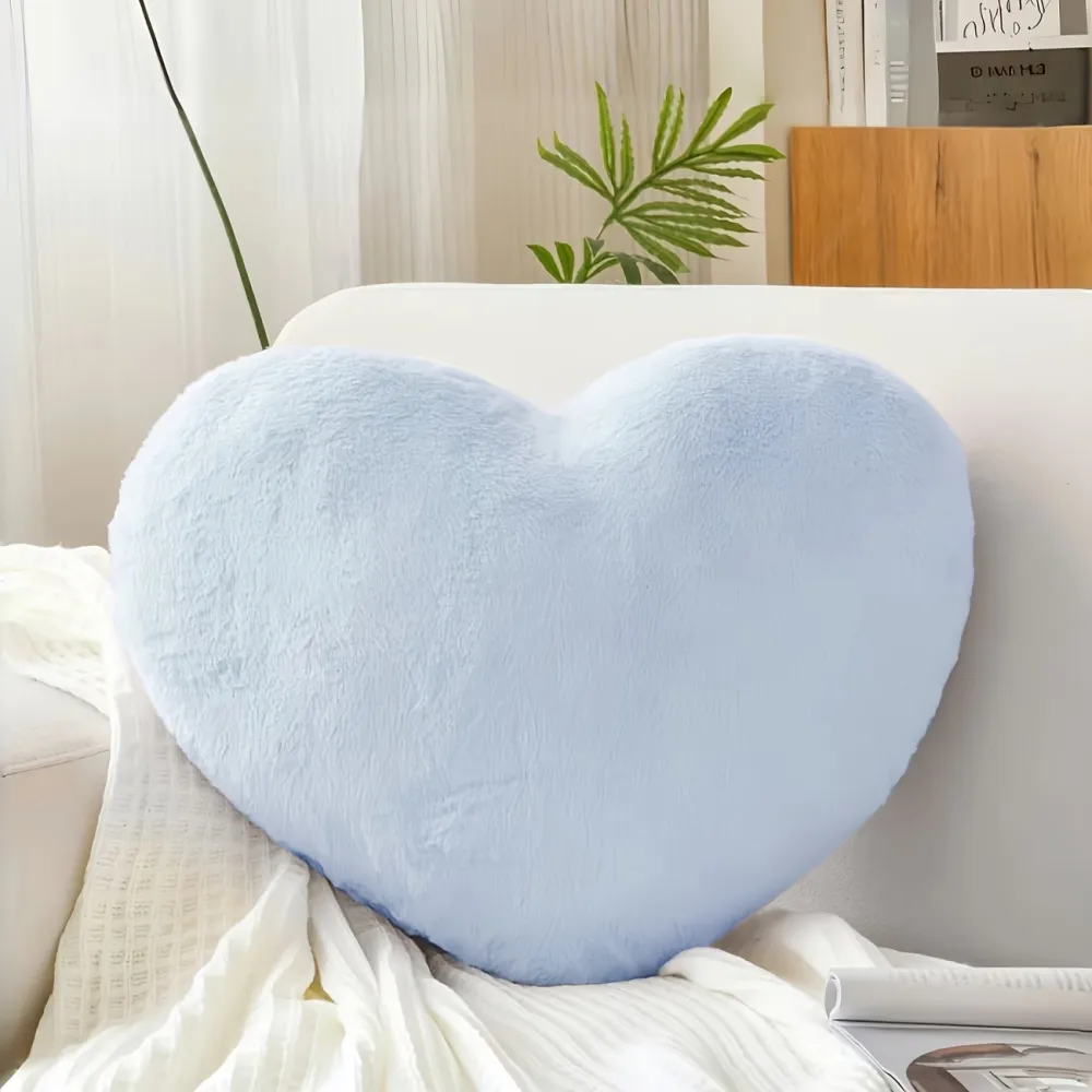 Soft Heart Plush Pillow