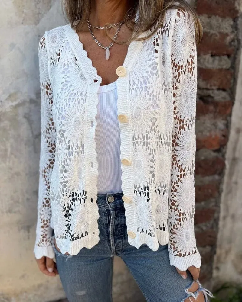 V Neck Everyday Cardigan