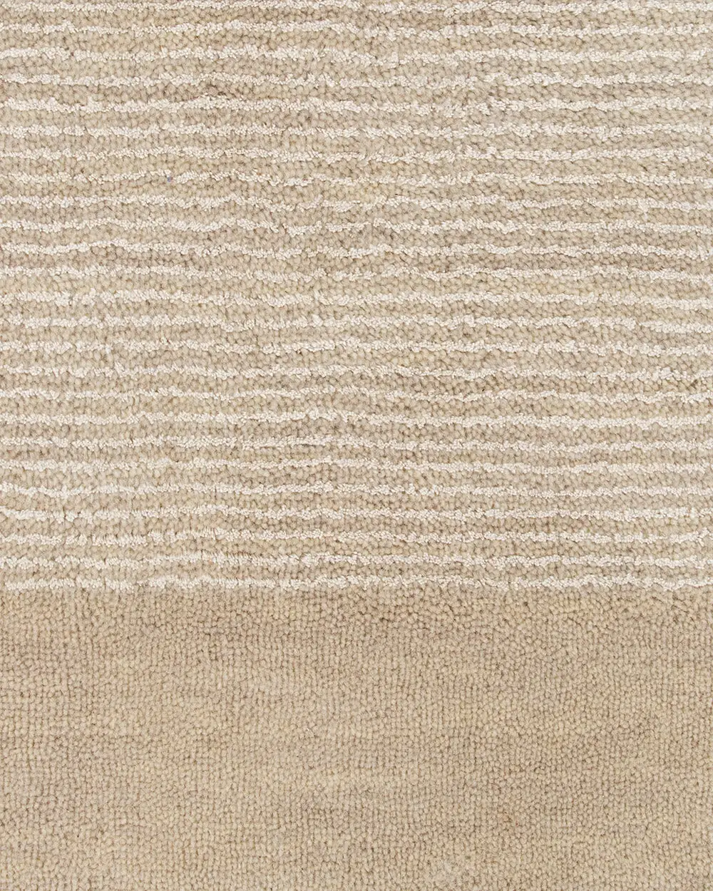 Wool Bordered Contemporary Airy Area Rug