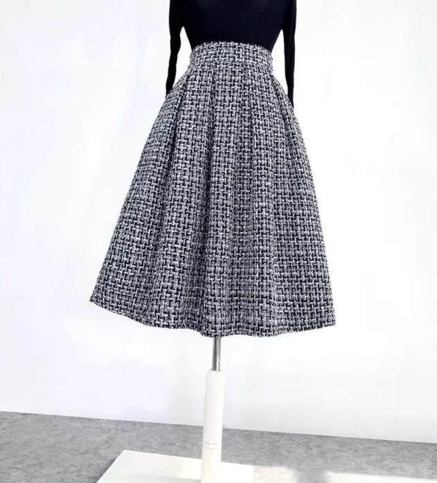 Street Everyday Casual Wool Skirt