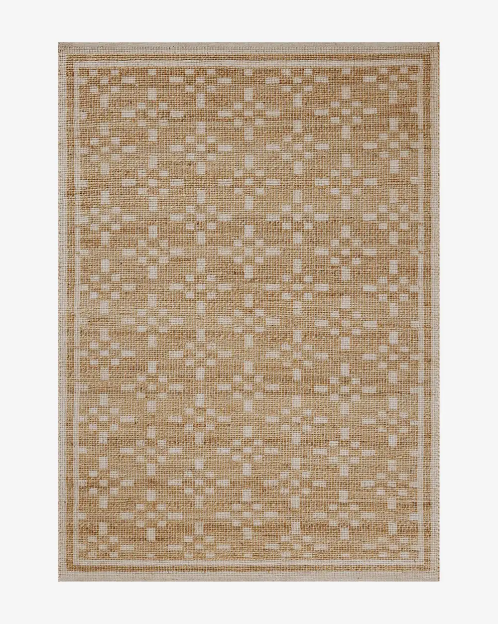 Patterned Handwoven Jute Area Rug