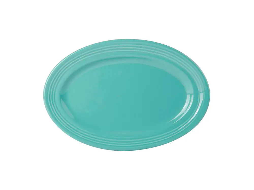 Concentric Pattern Oval Platter