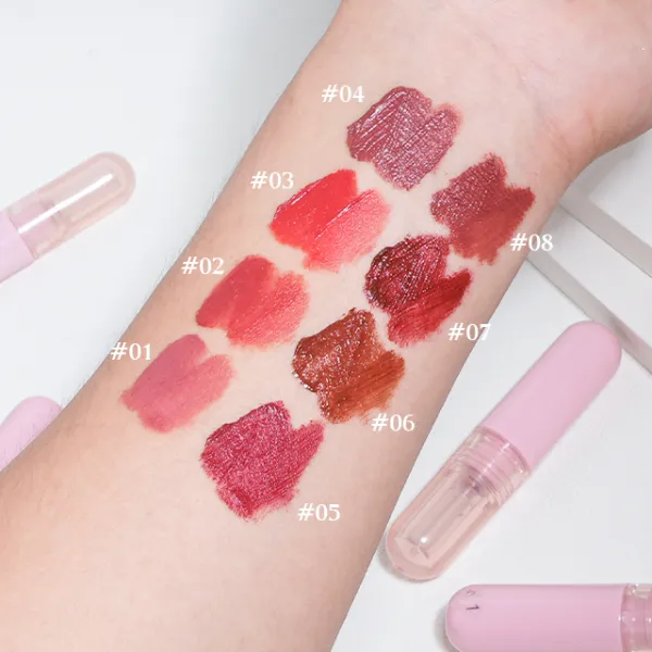 Vegan Velvet Lip Gloss Waterproof Long Lasting Matte Nude Liquid Lipstick