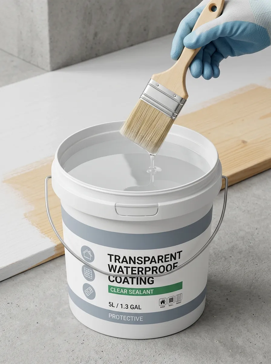 Clear Waterproof Coating for DIY Repair Work