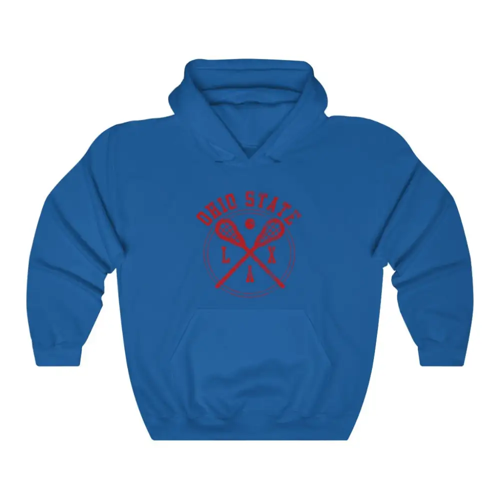 Vintage Badge Lacrosse Graphic Pullover Hoodie