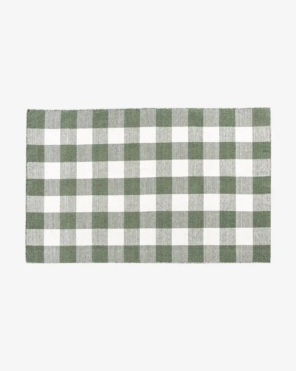Checker Handwoven Polyester Indoor-Outdoor Area Rug
