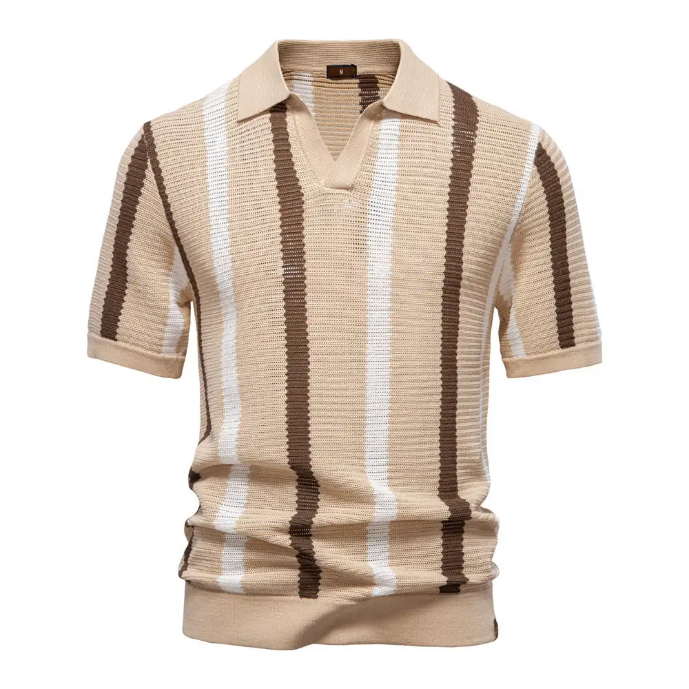 Timeless Short Sleeve Fine Knit Polo Shirt