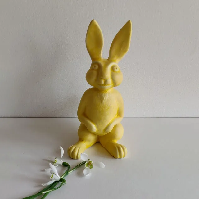 Cast Porcelain Rabbit Ornament