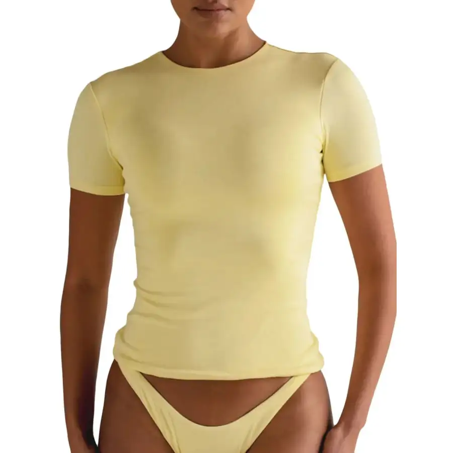 Women's Short-Sleeve Swim Top