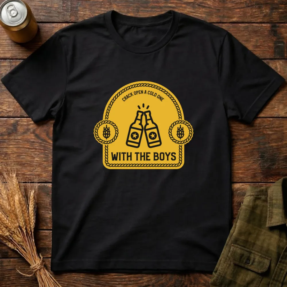With The Boys Graphic Cotton T-Shirt