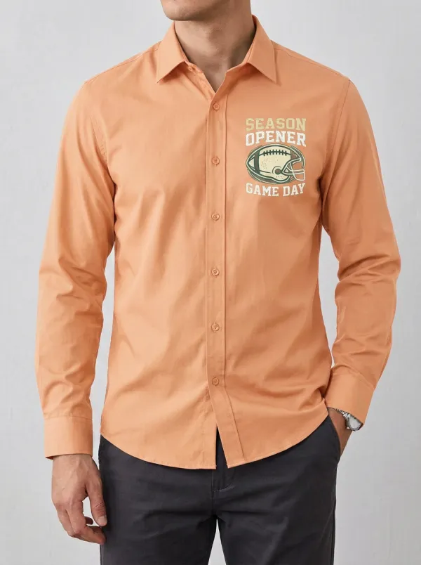 Football Graphic Casual Shirt