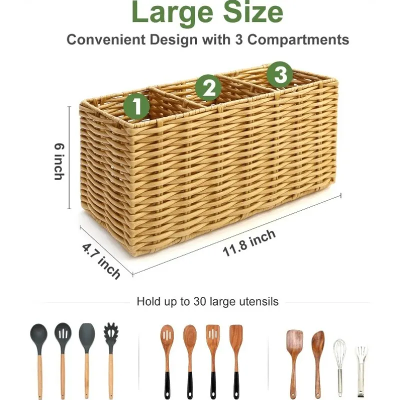 Kitchen Utensil Holder Basket