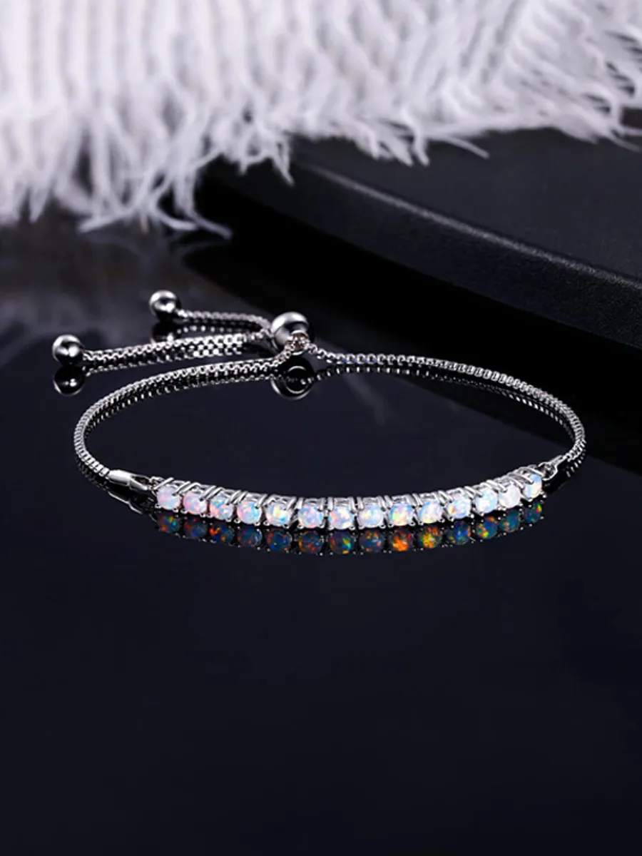 Emery Adjustable Colored Diamond Bracelet