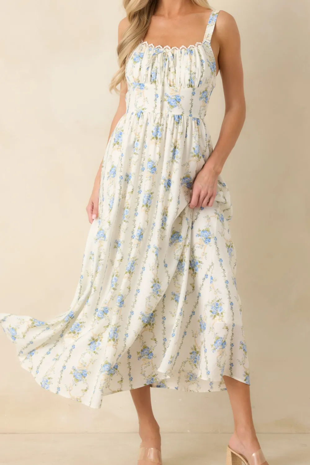 Floral Daisy Midi Dress
