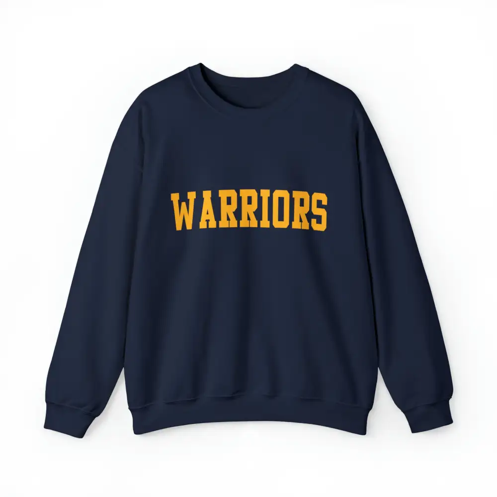 Everyday Athletic Lettering Blue Accent Gold Accent Team Graphic Crewneck Sweatshirt