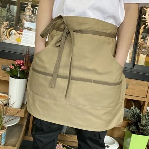 Practical Waist Canvas Kitchen Work Apron
