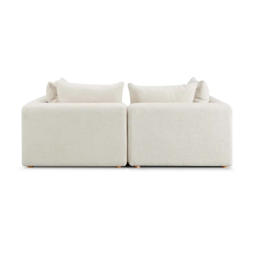 Modular Minimal Upholstered Wood Sofa