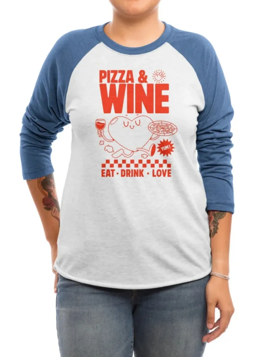 Cute Pizza Print T-Shirt