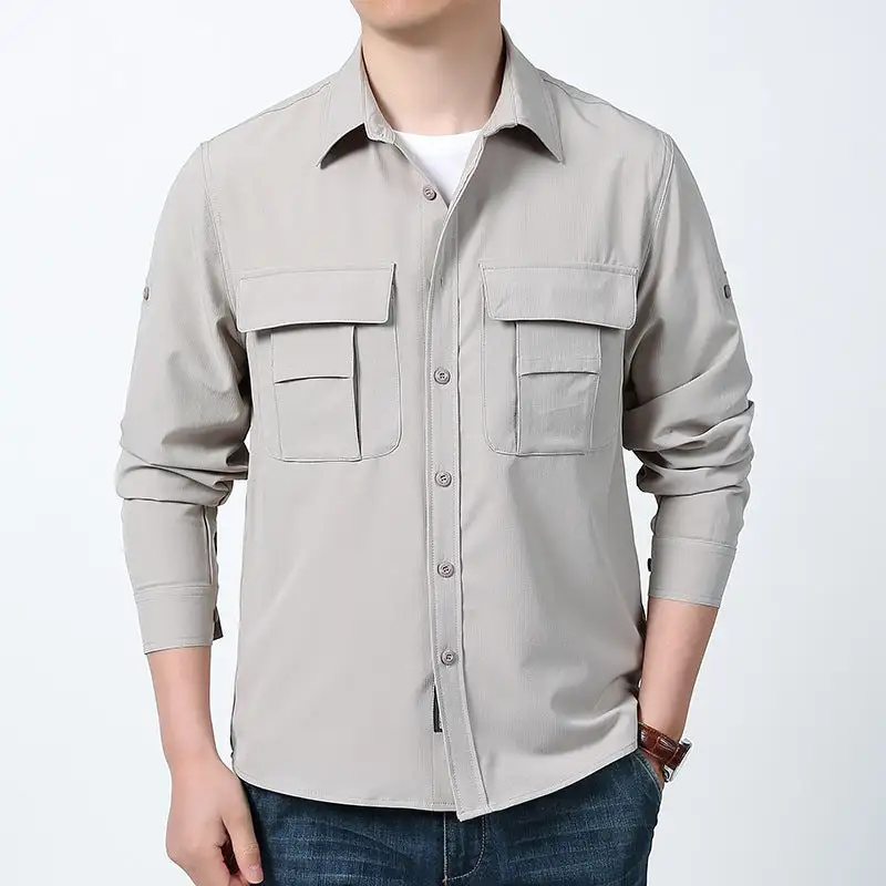 Men's Multifunctional Outdoor Shirt With Pockets