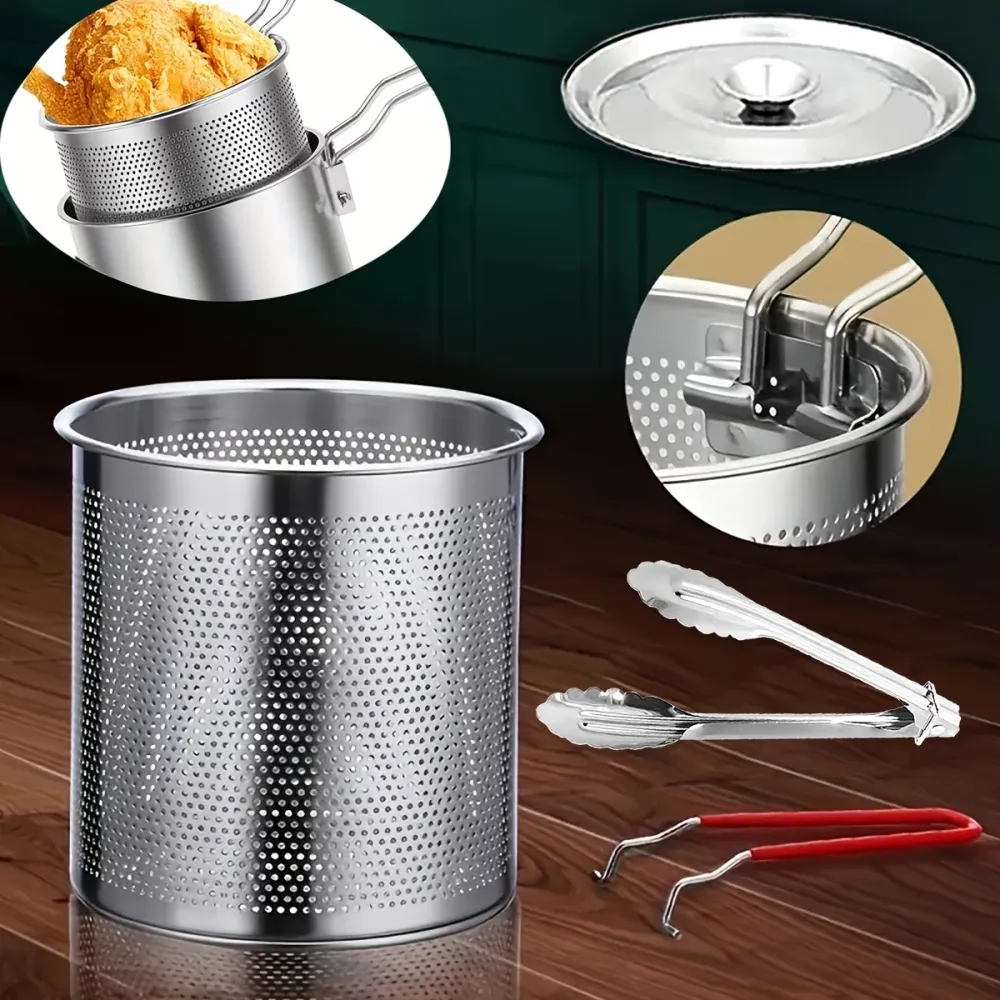 Household Stainless Steel Fryer Pot