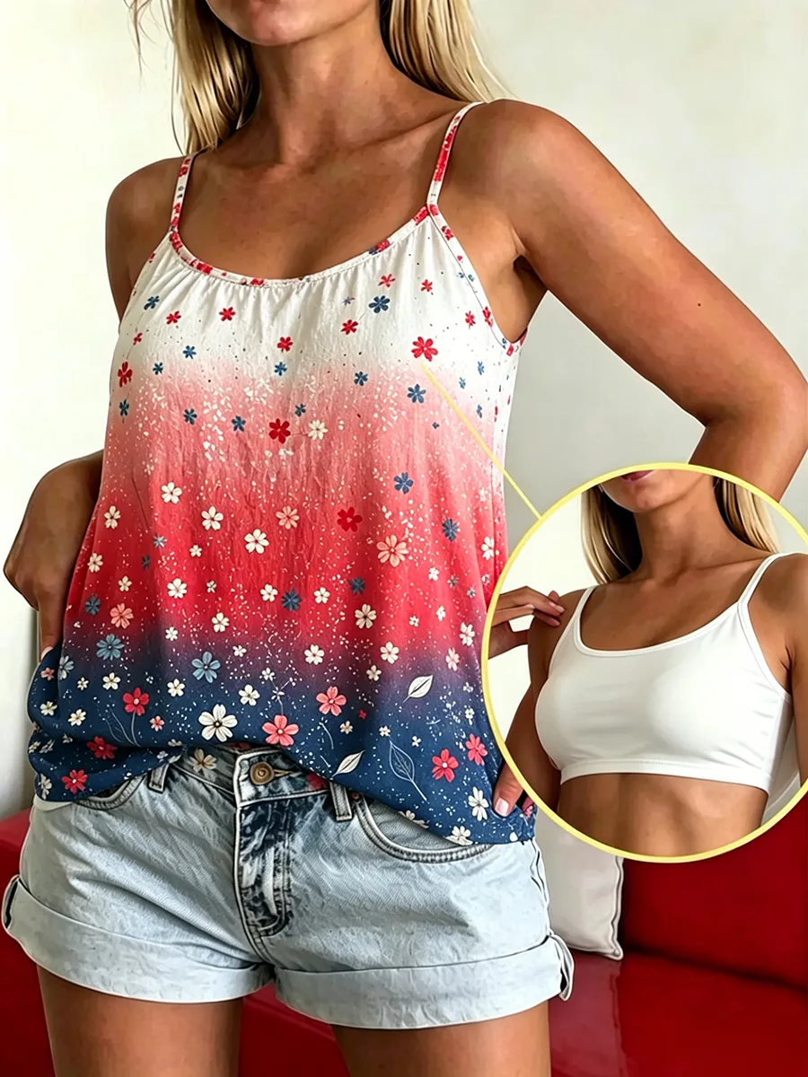 250Th Anniversary Printed Strap Tank Top Two Piece Set In The United States