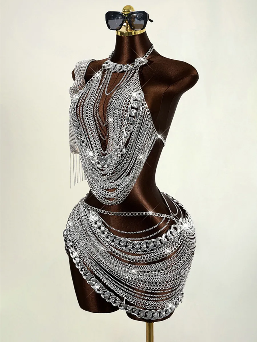 Ingrid Metal Chain Two Piece Set