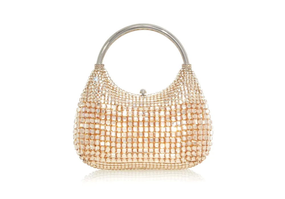 Faceted Top Handle Top Handle Bag
