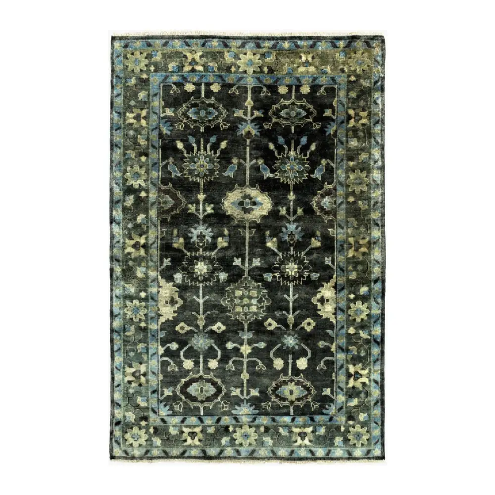 Hand-Knotted Wool Boho Carpet