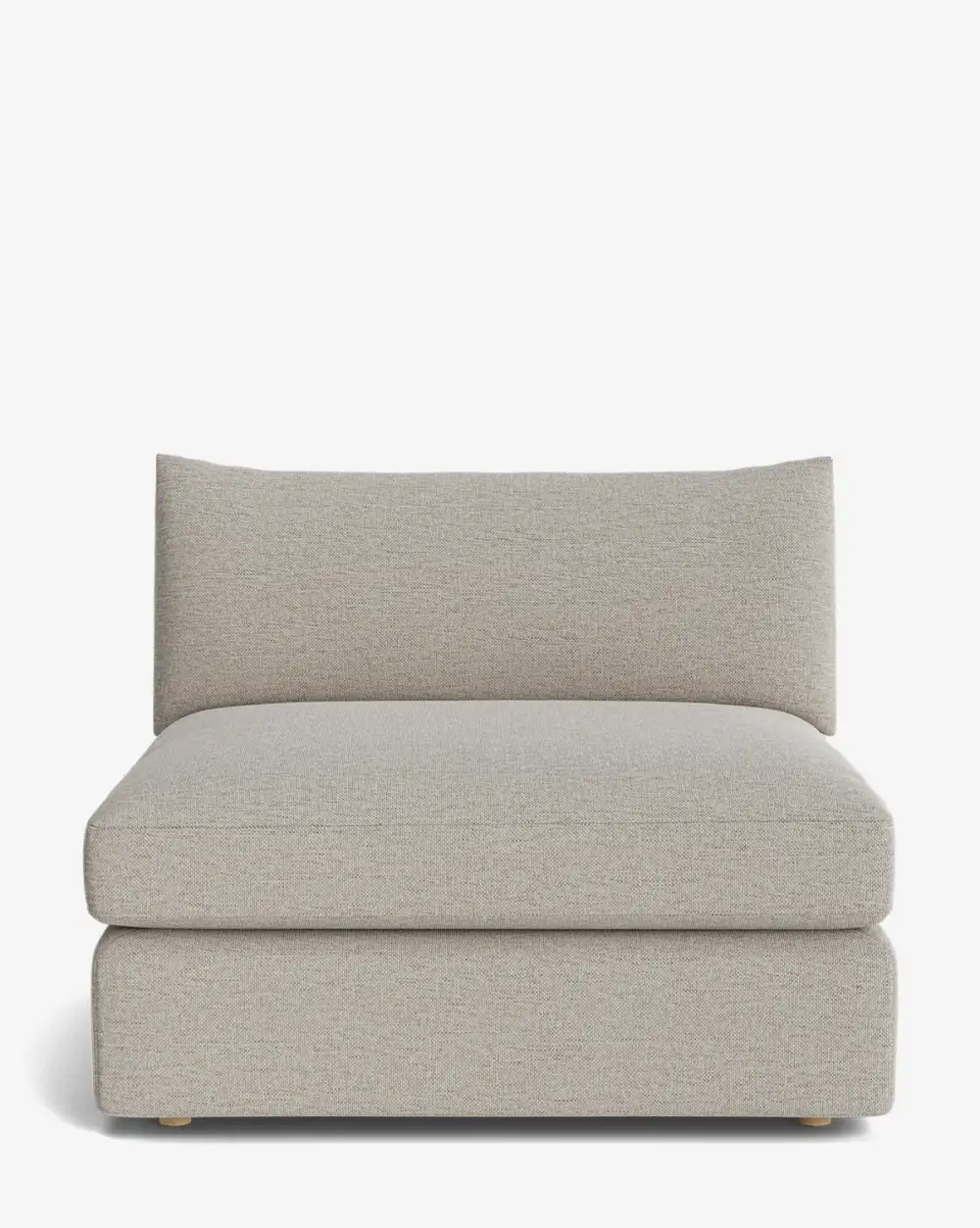 Plush Modular Armless Seat