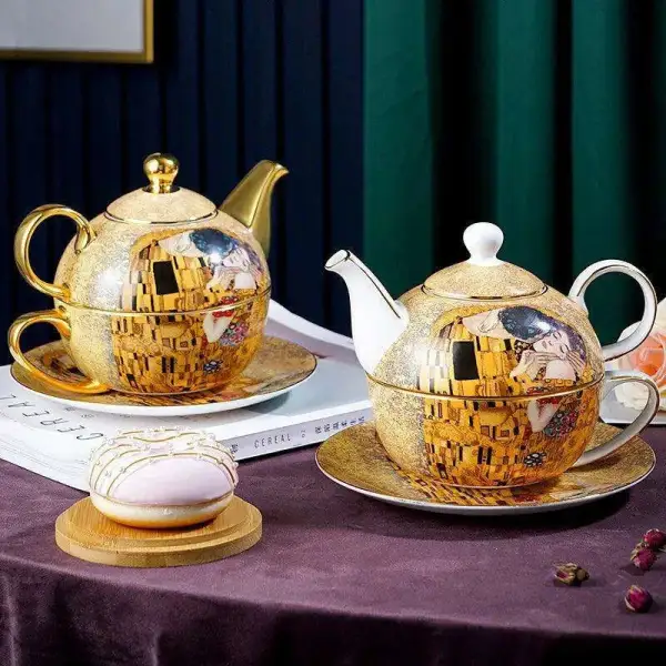Bone Tea Set Table