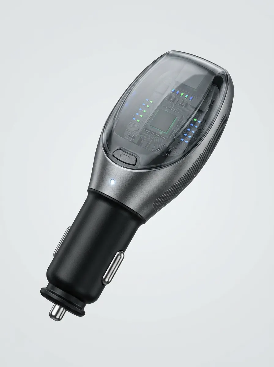 Circuit Board Car Fuel Saver Power-Socket Plug-In Device for Car Cabin Setups