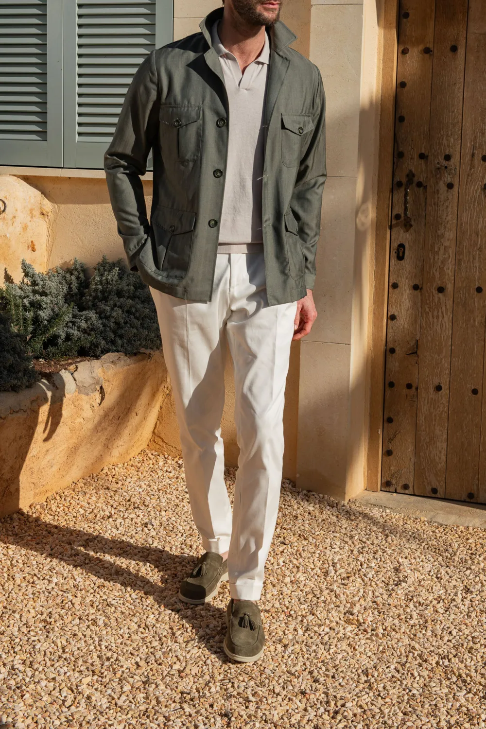 Green Retro Safari Jacket